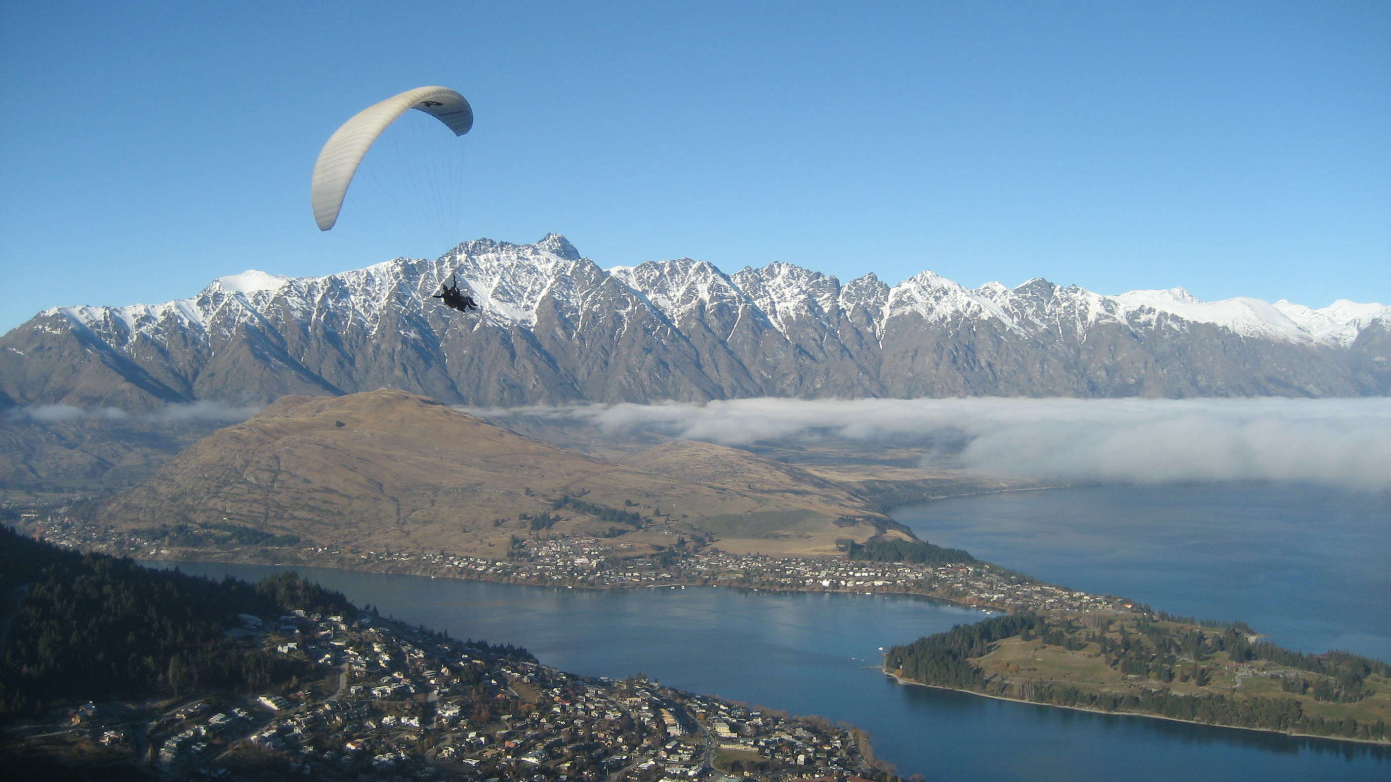 The Remarkables range (and the adventurer; I'm very proud of this pic!)