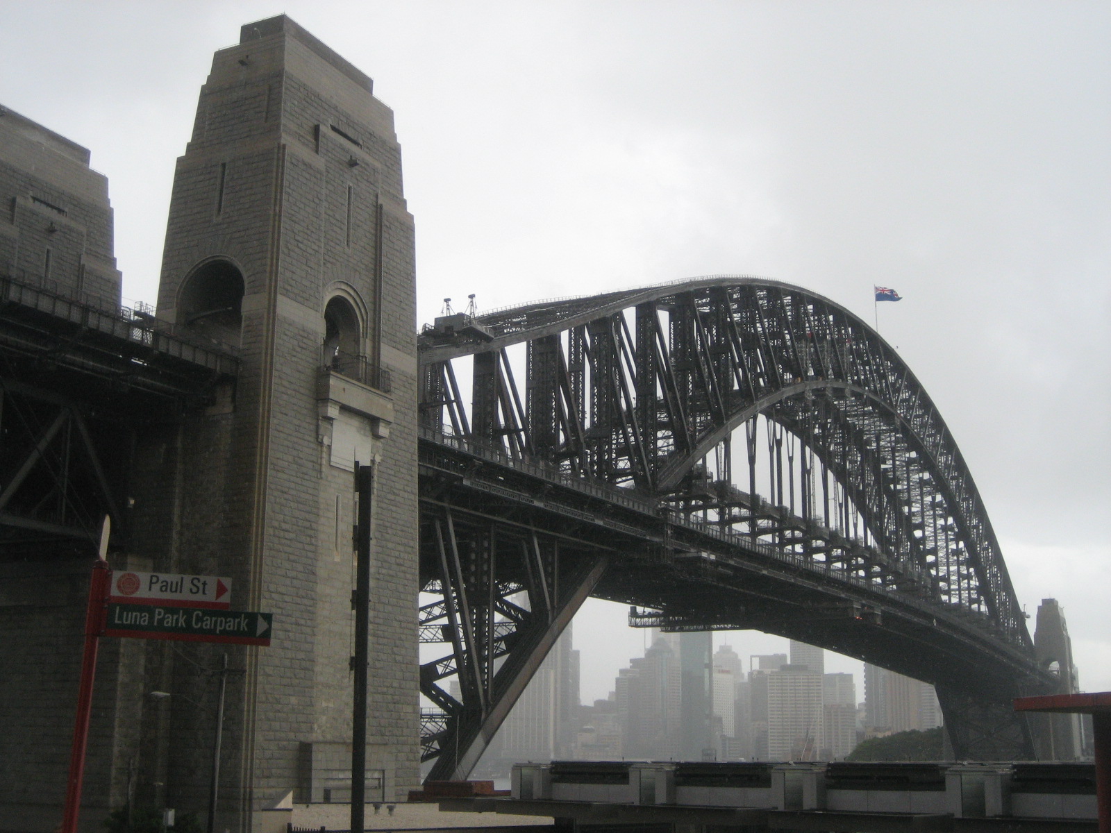 Sydney Harbor Bridge from the north shore's Luna Park