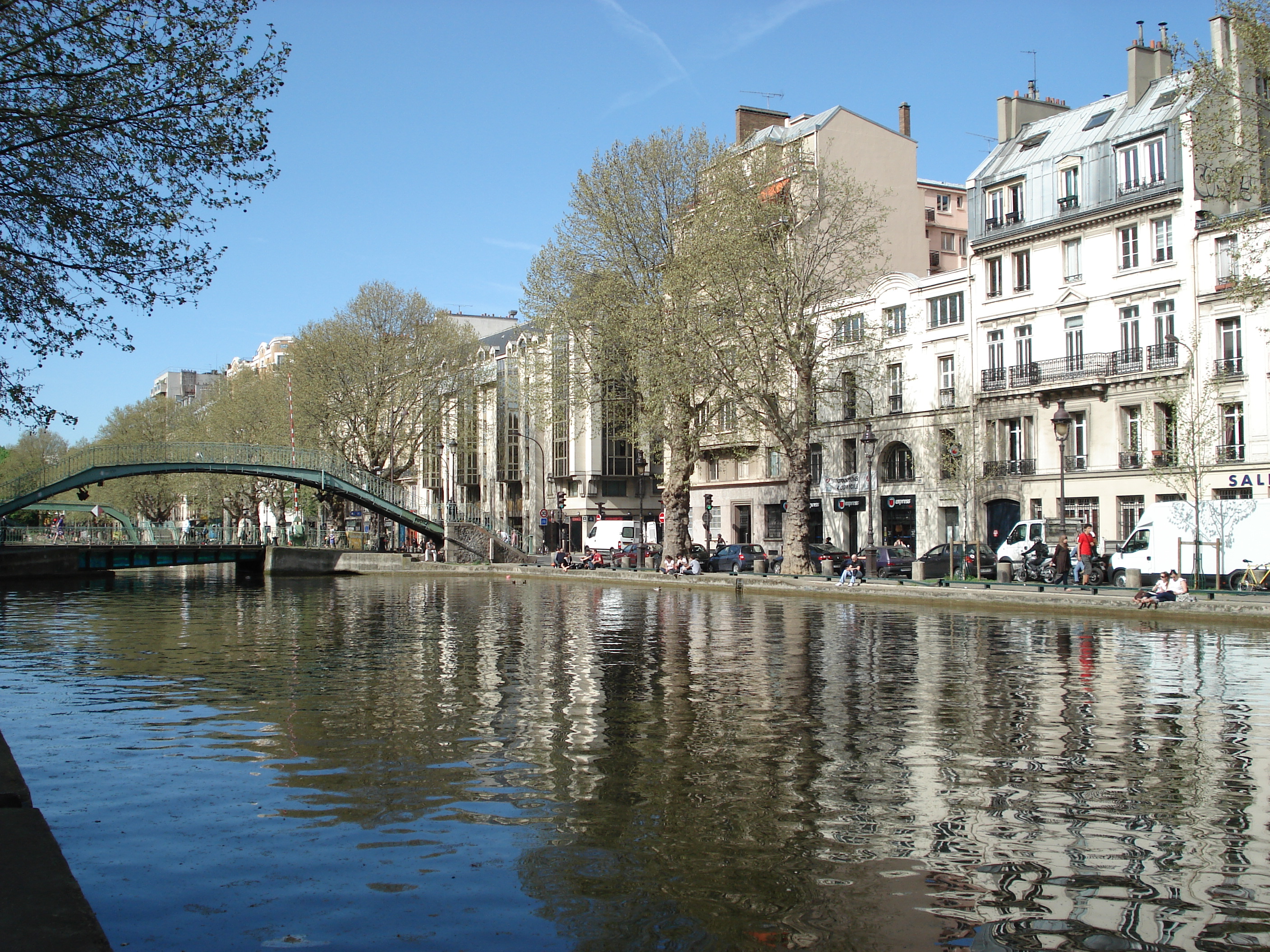 Canal St. Martin in Paris, France