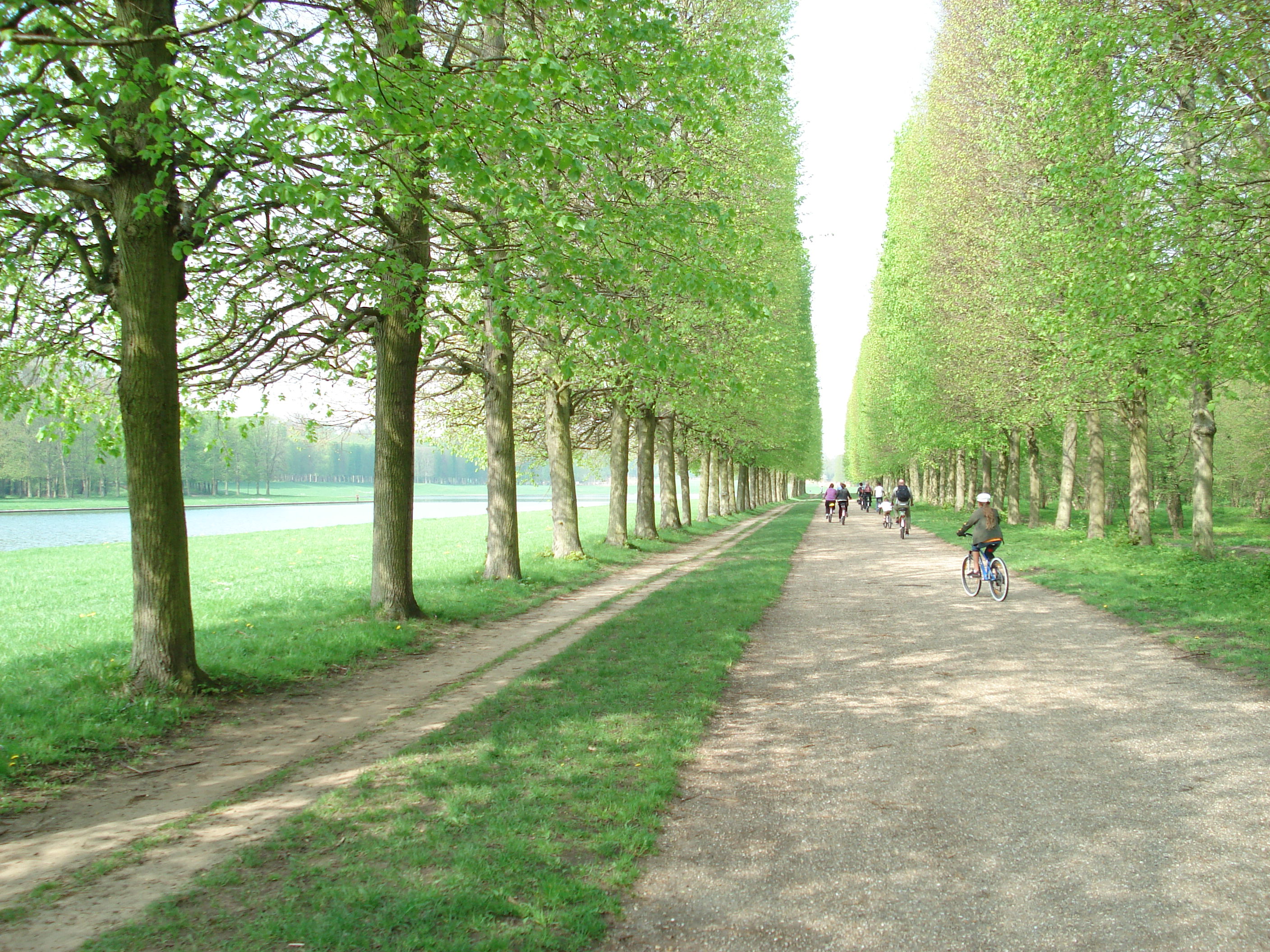 Bike path at Versailles, France